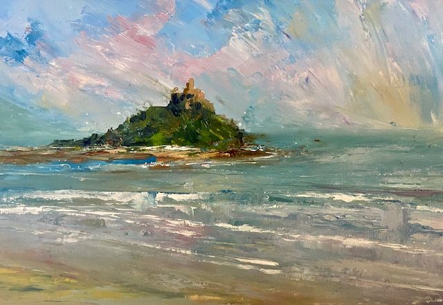 Original painting St Michaels Mount 